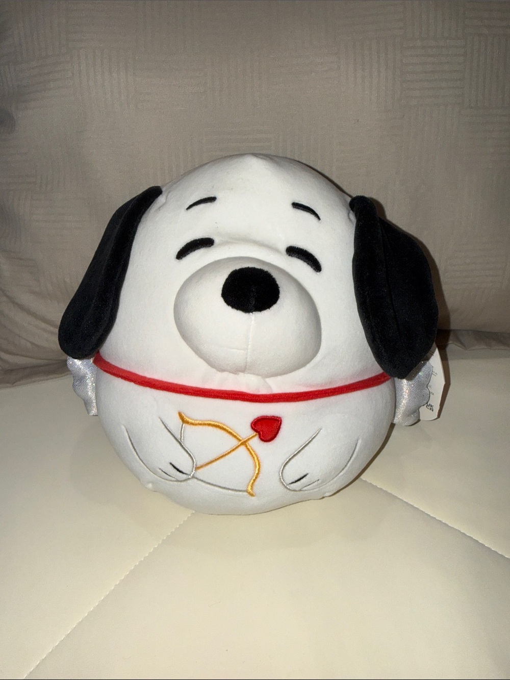 Snoopy Squishmallows Plush - Cute Cupid Design